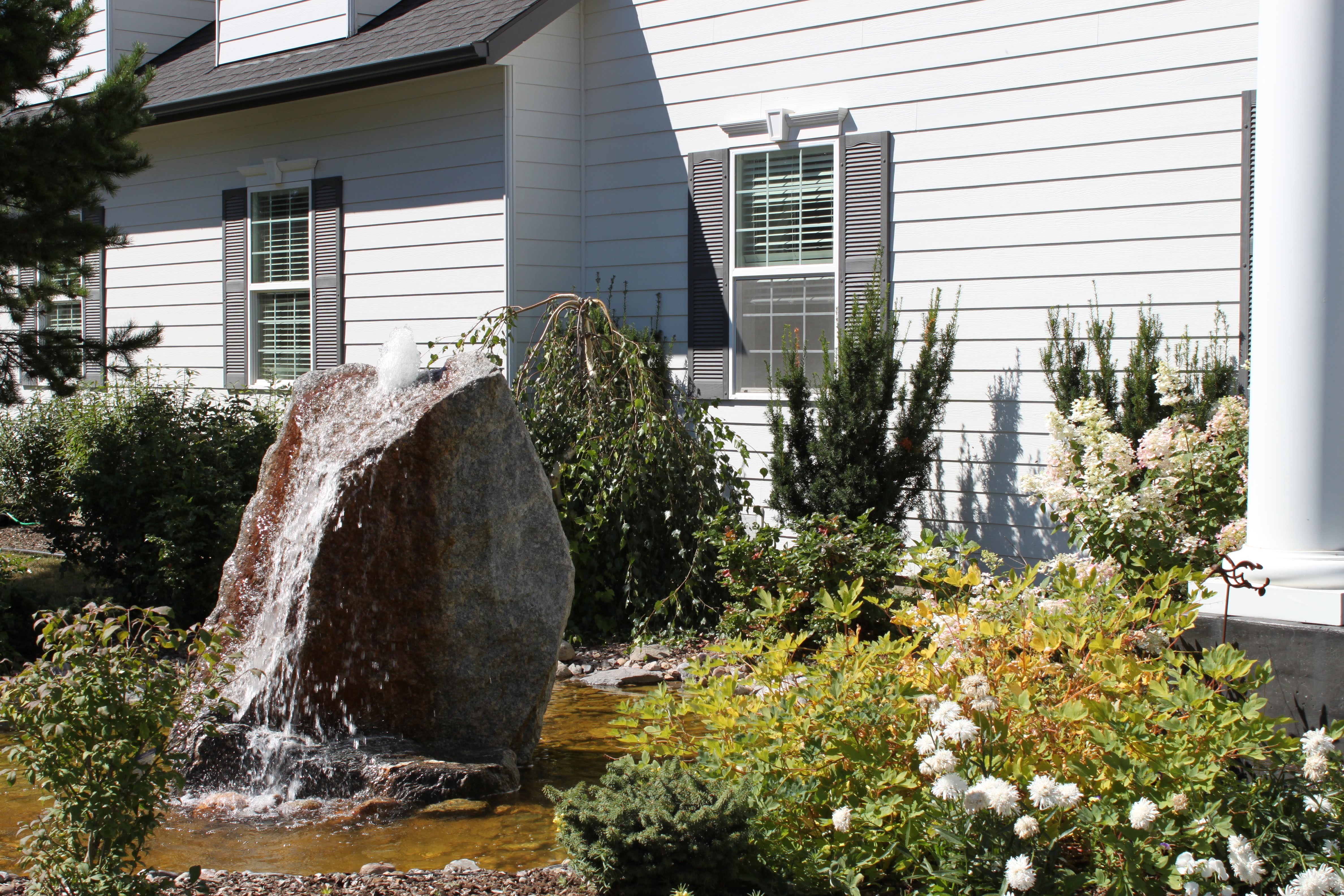 fountain water bubbling diy rock bubble living pound granite 1500